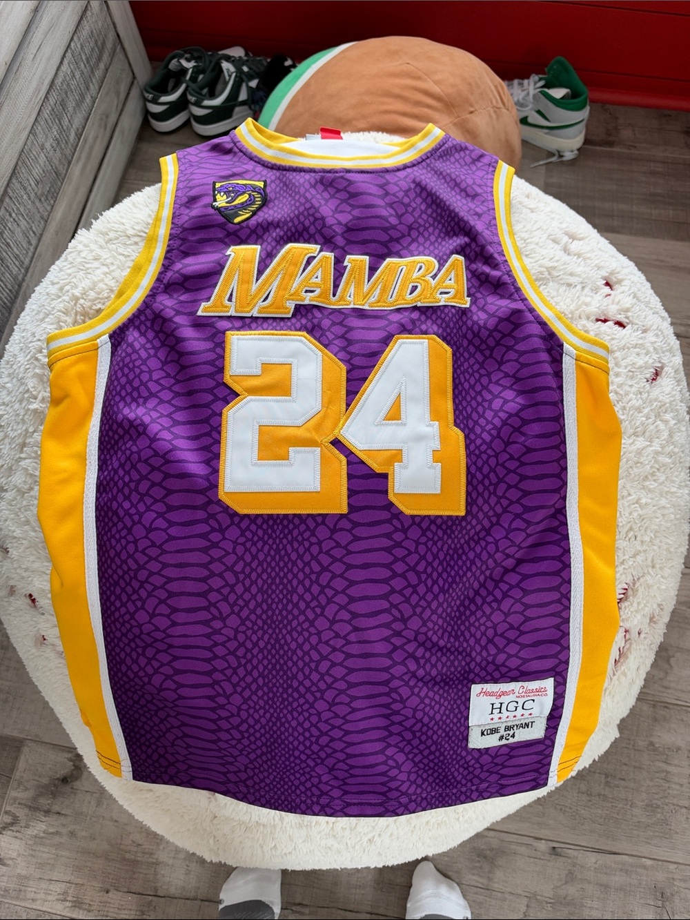 Mamba #24 Purple & Gold Basketball Jersey